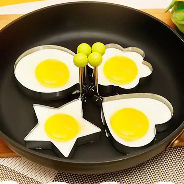 STAINLESS STEEL EGG PANCAKE RINGS FRIED EGG PANCAKE SHAPER OMELETTE MOLD MOULD FRYING COOKING TOOLS KITCHEN ACCESSORIES GADGET RINGS