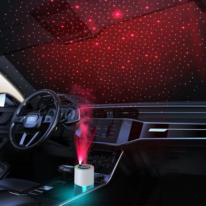 Desktop Colorful Light Car Diffuser Starry Sky Top Humidifier Cool Mist Personal Mini Portable Projection Air Humidifier