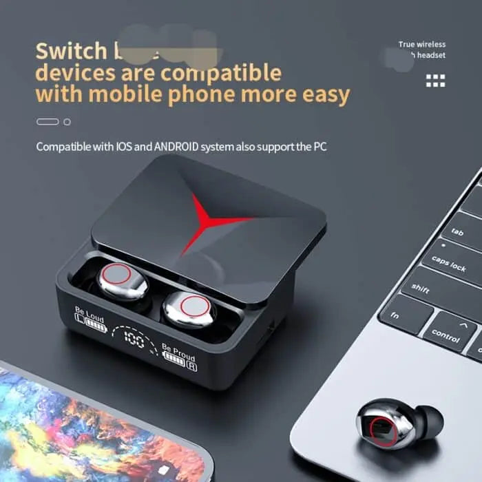 M90 Pro Earbuds TWS Earbuds 5.3 LED Light Wireless Earphone Gaming Earphones Store Haven